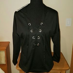Women's lace up top, very cute!!
