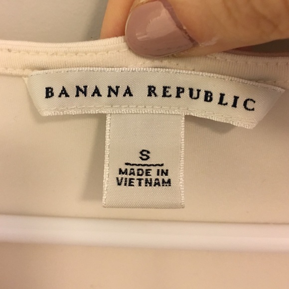Banana Republic Cream Shirt Worn Once Size Small - Picture 2 of 3