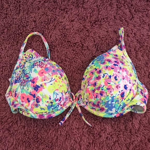 Printed Pushup Bikini Top
