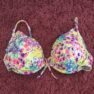 Printed Pushup Bikini Top