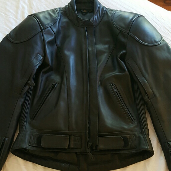 HJC Leather Armored Motorcycle Jacket