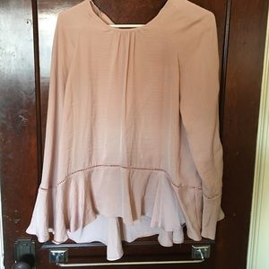 Super pretty pink flowy blouse
