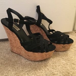 Black Steve Madden Wedges