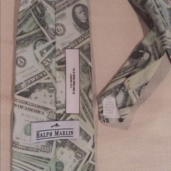 Ralph Marlin "U.S. Money" Tie - Picture 2 of 2