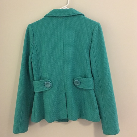 BP Nordstrom Turquoise Basket-weave Jacket Size M - Picture 3 of 4