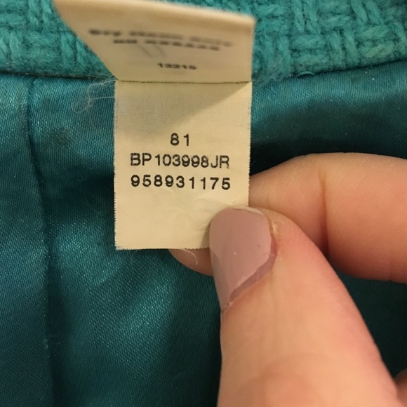 BP Nordstrom Turquoise Basket-weave Jacket Size M - Picture 4 of 4