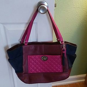 Authentic Coach Colorblock Handbag