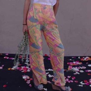 1970s Psychedelic Bell Bottom Pants