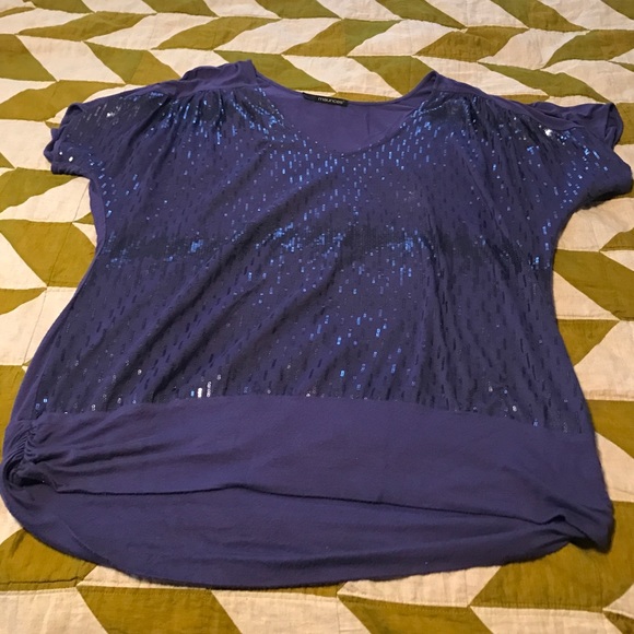 Sparkly purple Maurice's top size 1 plus