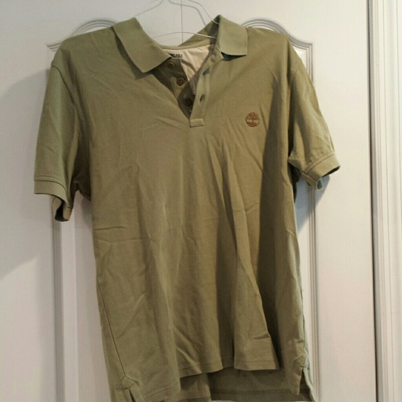 Men's sage green Timberland Polo Shirt
