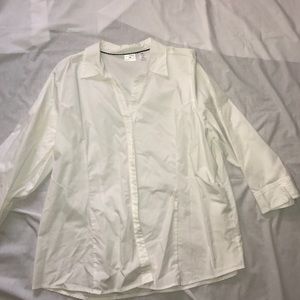 White button down shirt size 2XL