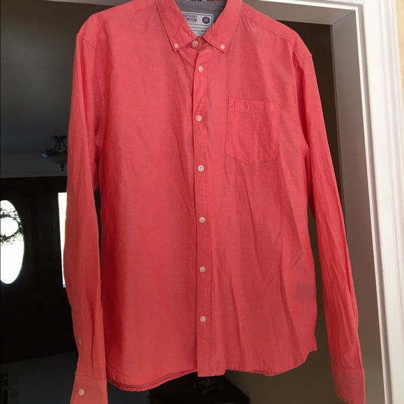 Artistry in Motion Salmon Button Down