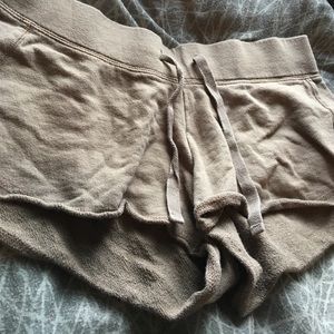 Brown cotton shorts