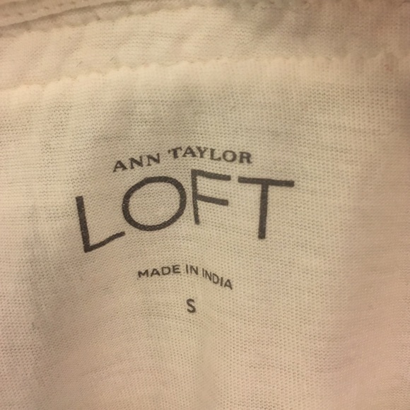 LOFT White/Cream Top w/Rope Detail Size S - Picture 2 of 3