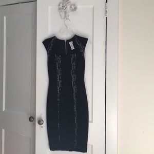 Black Dress with Lace Detail