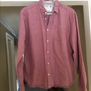 Artistry in Motion Wine Button Down