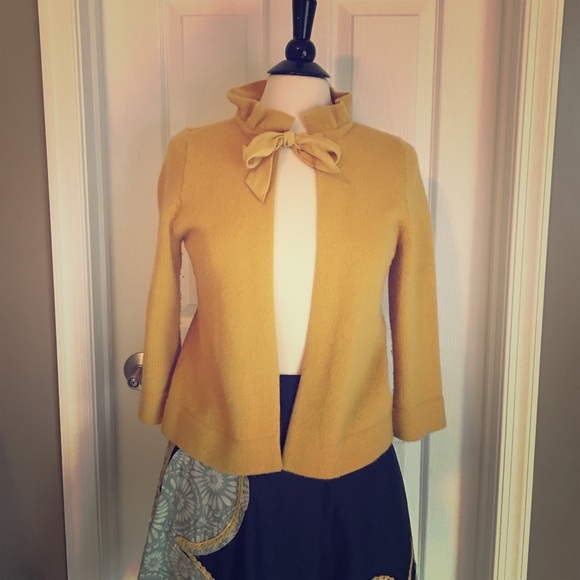Mustard J Crew cardigan