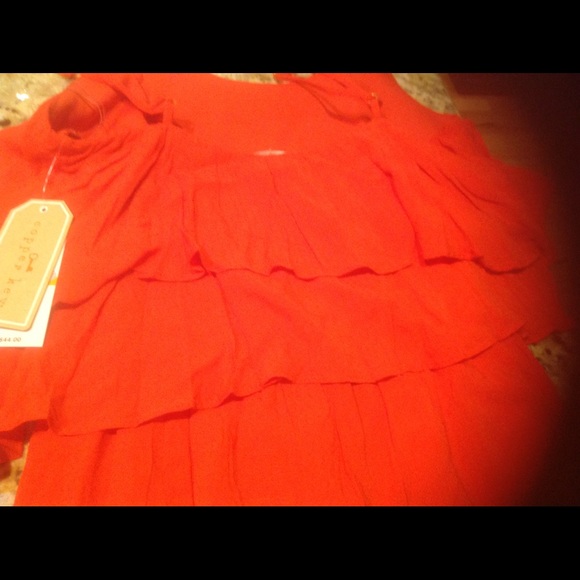 Reduced Copper key Romper Deep Orange/Red - Picture 2 of 4