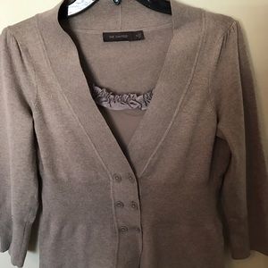 SALE EUC The Limited Taupe Cami & Sweater Size S