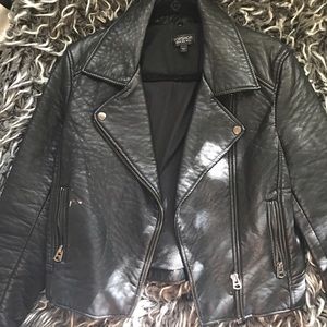 Top shop faux leather jacket