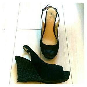 Nine West Wedge Peep Toe Heels