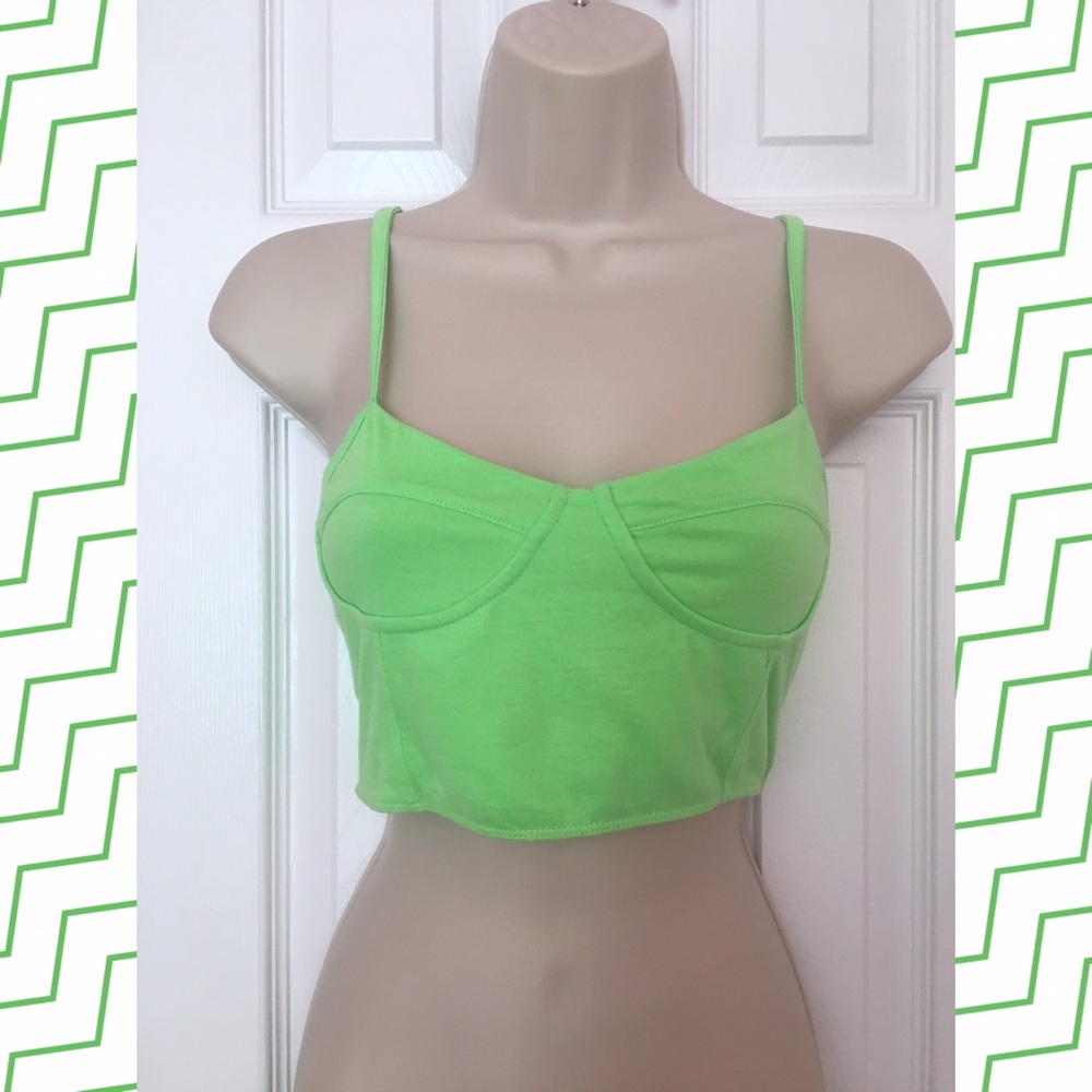 Lime Green Crop Top