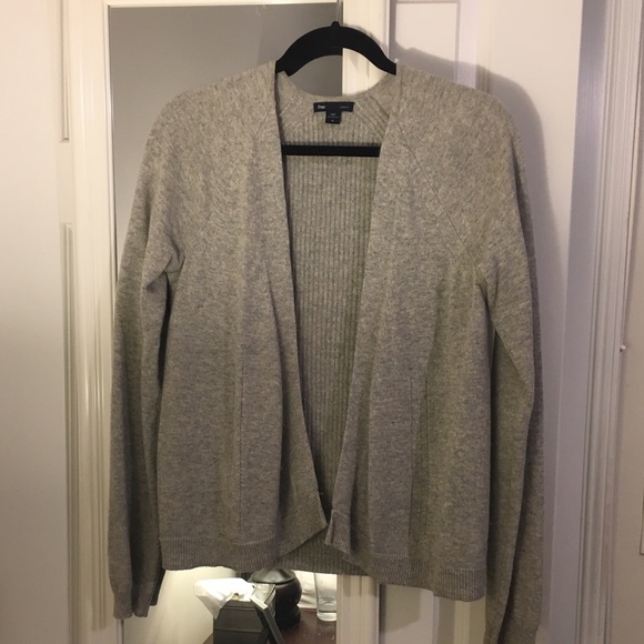 Gray Gap Cashmere Cardigan, Size M