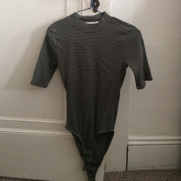 Mock neck body suit
