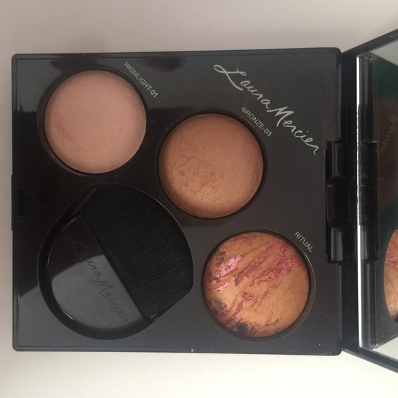 USED Blush and Glow Laura Mercier trio