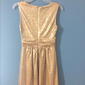 Evan Mendez gold dress