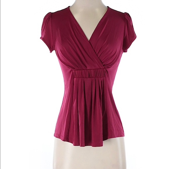 Worthington stretch wine colored top