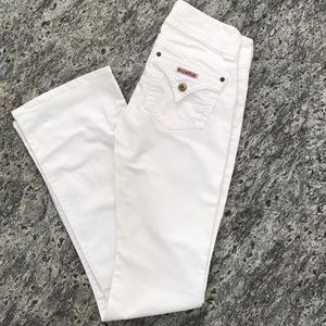Hudson white denim jeans