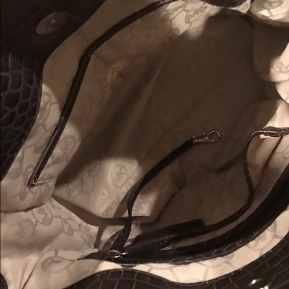 Rare Gray Crocodile Michael Kors Lrg Hamilton Tote - Picture 5 of 5