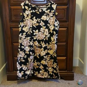 Black with cream roses sz 18w