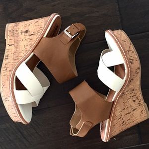 Espadrille wedge shoes