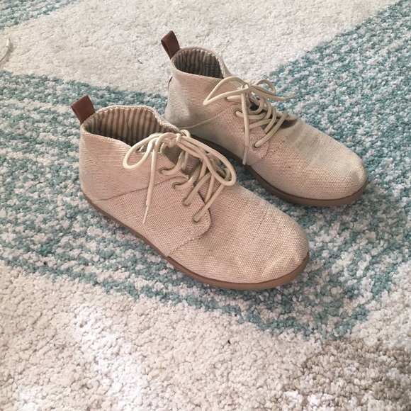 Cream ALDO Canvas Bootie