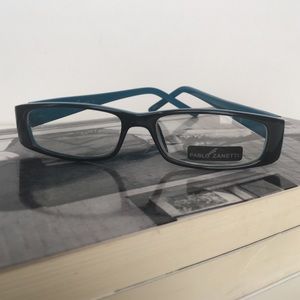 Pablo Zanetti blue framed fashion glasses
