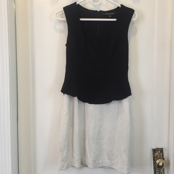 Cynthia Steffe black and white peplum dress