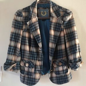 Plaid Guess Jeans blazer!