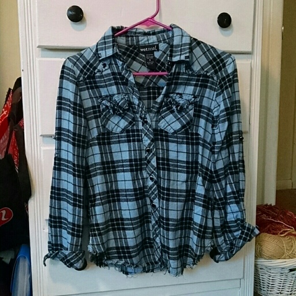 Blue flannel shirt!