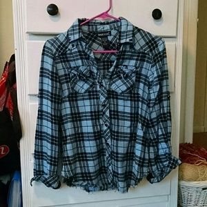 Blue flannel shirt!
