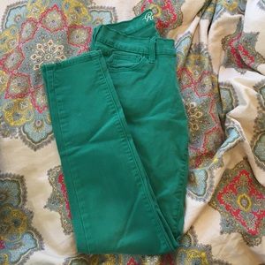 Old Navy The Rockstar Green Jeans