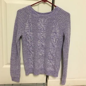 H&M Purple And White Sweater Size Small