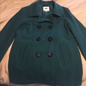 Teal Old Navy Peacoat