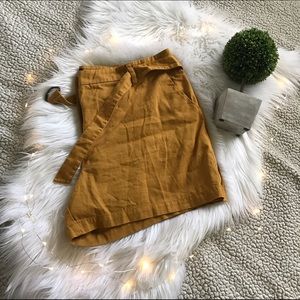 F21 Plus Shorts in Mustard