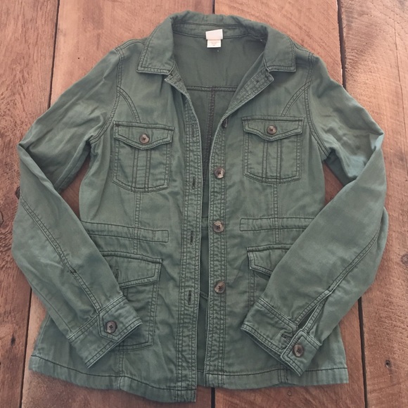 Army green light jacket