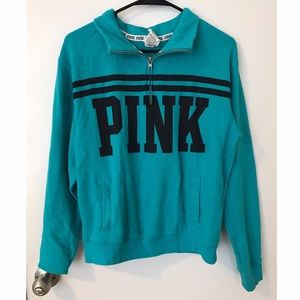 PINK pullover quarter zip