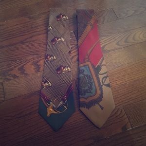 2 Ralph Lauren Equestrian ties