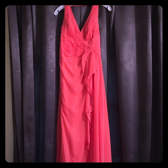 David's Bridal Guava Bridesmaid Dress