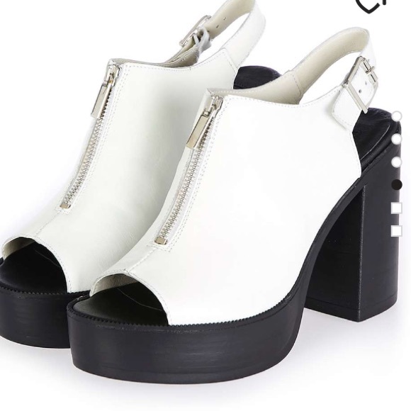 LAST ONE💕NWT Topshop Zipped 5"  Platforms💕 - Picture 2 of 4